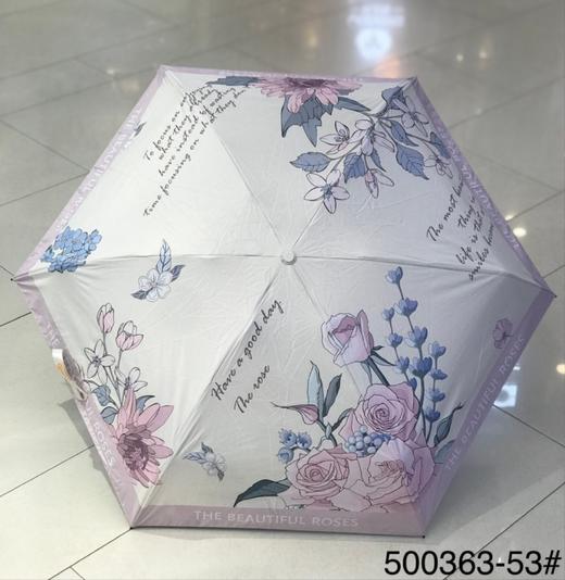 优品堂『芳华』五折黑胶遮阳伞 商品图2