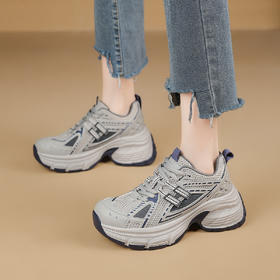 品质好货|Safiya/索菲娅2025新款秒增7.5cm复古厚底运动休闲老爹鞋SFD1112766