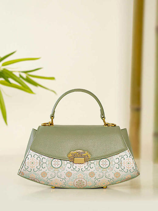 非遗宋锦包包女新中式国风，手提妈妈包重锻桑蚕丝单肩斜挎包KM-0148-M6 商品图0