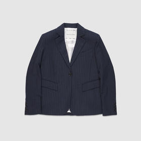 PHILIPPE MODEL 女士条纹羊毛西服上衣 蓝色 JAJD FP10 39