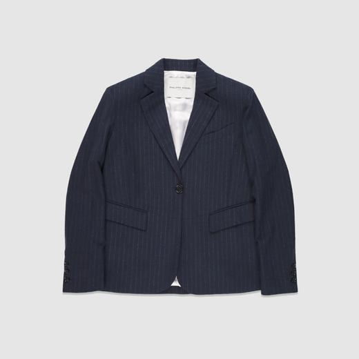 PHILIPPE MODEL 女士条纹羊毛西服上衣 蓝色 JAJD FP10 39 商品图0