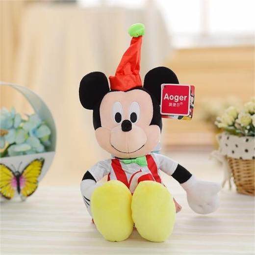 情侣米奇米妮玩偶米老鼠公仔草莓蝴蝶结连衣裙米妮背带裤大耳米奇 商品图1