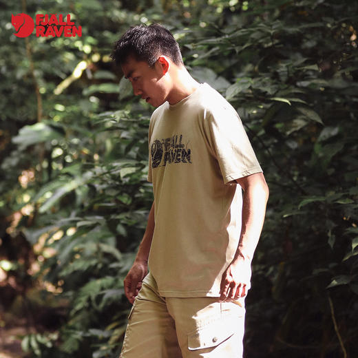 北极狐 春夏新户外运动露营男士印花快干舒适短袖T恤 12600219 商品图3