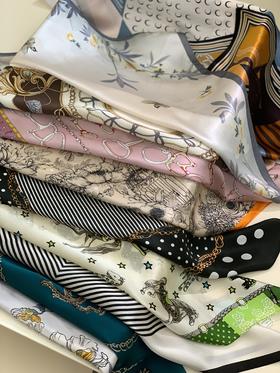 12姆米桑蚕丝丝巾 多用途百搭方巾