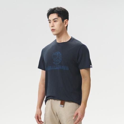 北极狐 男士羊毛短袖T恤 2025夏季户外徒步亲肤T恤衫012511086 商品图1