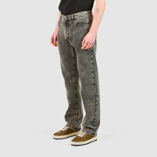 PHILIPPE MODEL 男士徽标贴片棉质休闲牛仔裤 灰色 PLFU DED0 22 商品图1