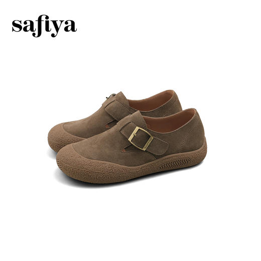 Safiya/索菲娅2025懒人复古丑萌软底休闲外穿舒适全包勃肯鞋 SFD1112404 商品图1