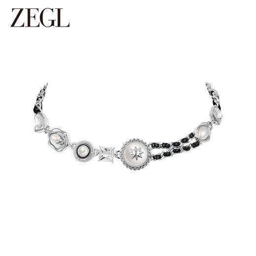 ZEGL设计师摩登系列法式巴洛克珍珠项链女轻奢小众choker锁骨颈链 商品图1