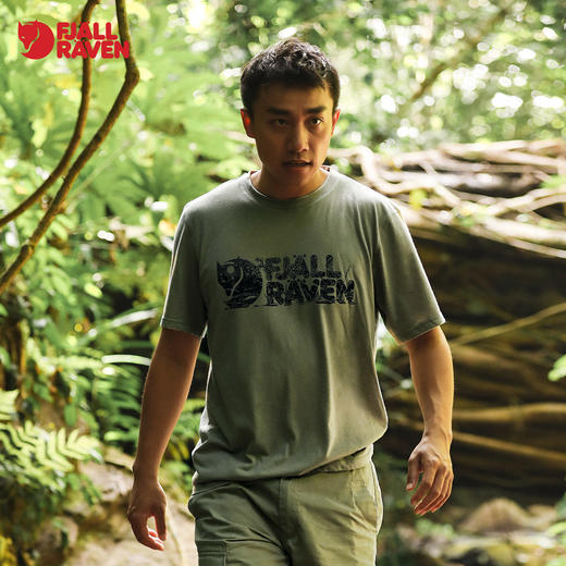 北极狐 春夏新户外运动露营男士印花快干舒适短袖T恤 12600219 商品图4