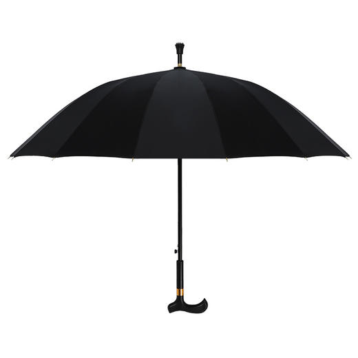 【16骨拐杖伞】中老年人长柄雨伞 轻巧便携 防滑头结实耐用加固长柄伞 商品图3