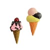 仿真可爱冰淇淋食玩冰箱贴 磁性贴大合集亮面磨砂冰淇淋留言板装 商品缩略图4