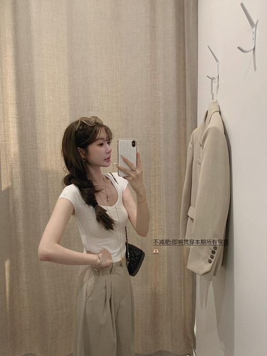 金蘑菇菇 soho的一个午后/进口面料抗皱西装外套 通勤职业套装女 商品图4