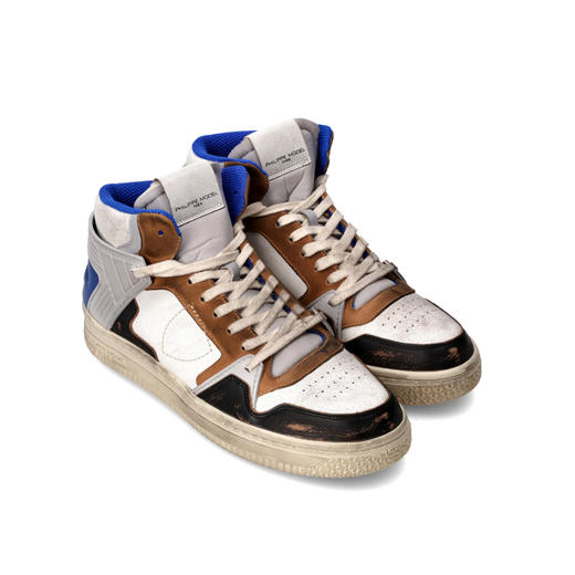 PHILIPPE MODEL 男士盾牌徽标 La Grande 休闲运动鞋 混色 LGMU WP01 商品图1