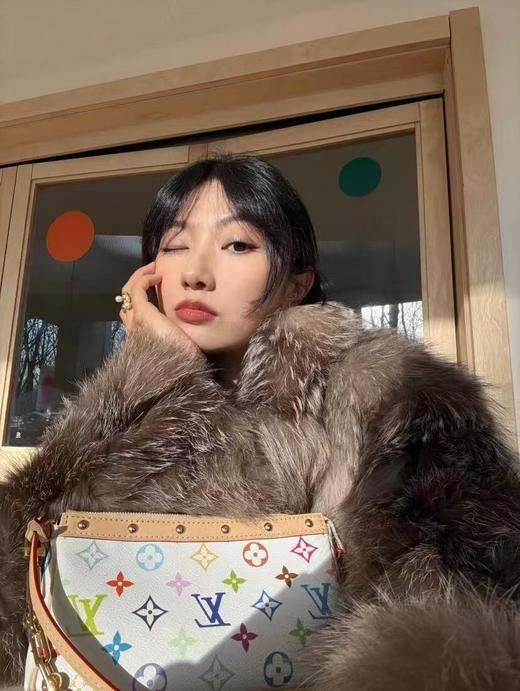 新款现货秒发    驴家白三彩村上隆再版系列PochetteAccessoires手袋链条小包（HH） 商品图7