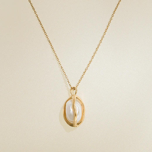 在途4周到｜Agapee-Daria-笼中珍珠 项链［法国设计师］ 商品图0