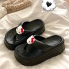 可爱KT猫人字拖女外穿海边沙滩鞋2024年新款松糕厚底坡跟拖鞋凉拖 商品缩略图2