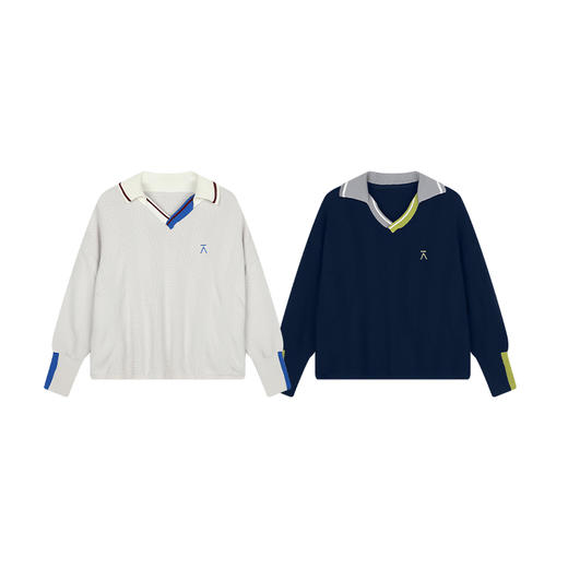 【高端团-特价福利专场】-ACMEITEM爱棵米 女士翻领毛衫GAF2200804E 商品图4