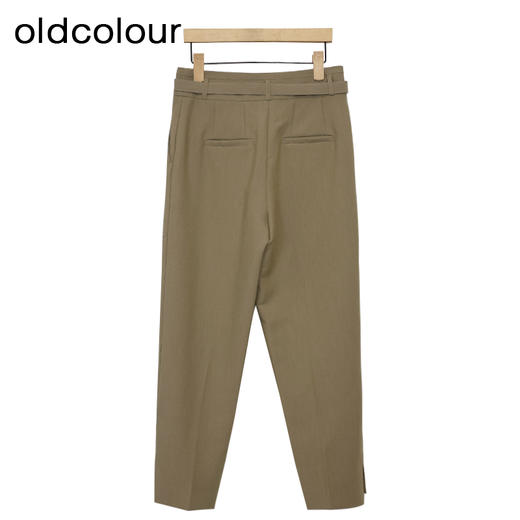 oldcolour简约休闲裤春季新款通勤气质直筒长款西装裤女P11073106 商品图3
