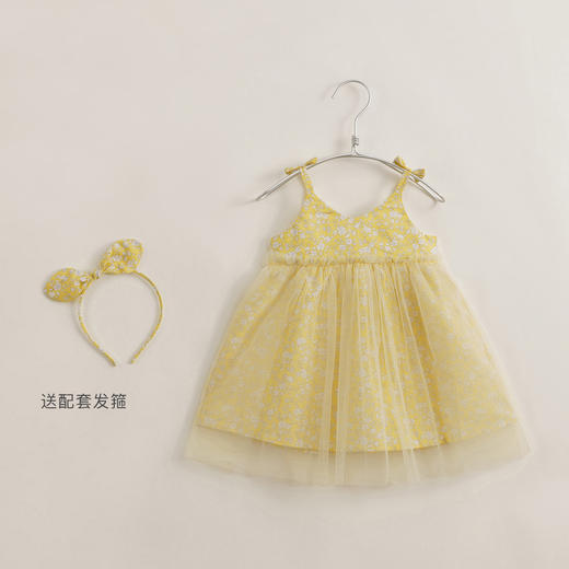 【马克珍妮 芦芙】新款夏装 女童梨花网纱吊带连衣裙230392 商品图2