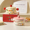 摩登主妇生日女孩泡面碗双耳带盖面汤碗家用2025新款餐具陶瓷碗具 商品缩略图0