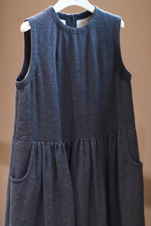 黄阿福｜羊毛亚麻无袖连衣裙 商品图2