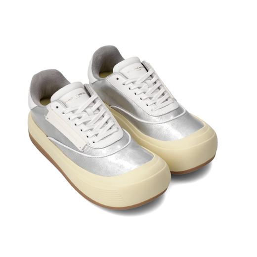 PHILIPPE MODEL 女士字母徽标 Big Model 休闲运动鞋 银色 MOLD M001 ME 商品图1
