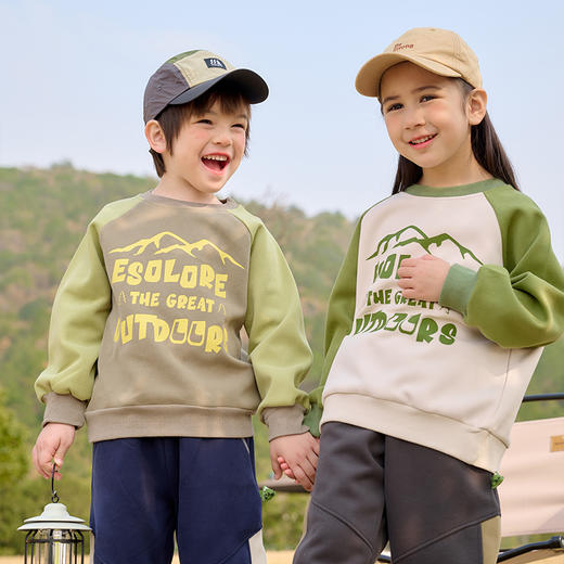 棉花堂2025年春款山系休闲运动针织圆领卫衣F251021 商品图7