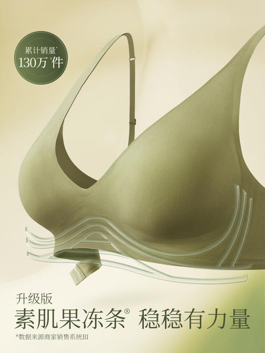 素肌良品果冻条软支撑舒适内衣- 纤细款- 升级固定杯MX074 商品图1