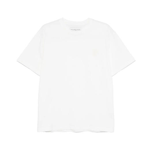 PHILIPPE MODEL 男士盾牌徽标印花棉质圆领短袖T恤 白色 CTSU CJ01 24 商品图0
