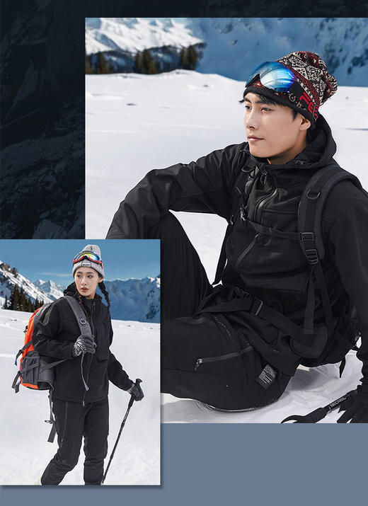 【MEATFLY】全地形冲锋衣 冲锋裤 防水 阻燃 耐磨 抗撕裂 加绒内里 户外蓄热保暖 男女同款 商品图4