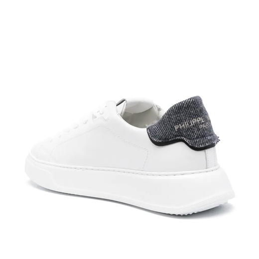 PHILIPPE MODEL 男士盾牌徽标 Temple Tennis 休闲运动鞋 白色 BTLU VLL2 商品图2