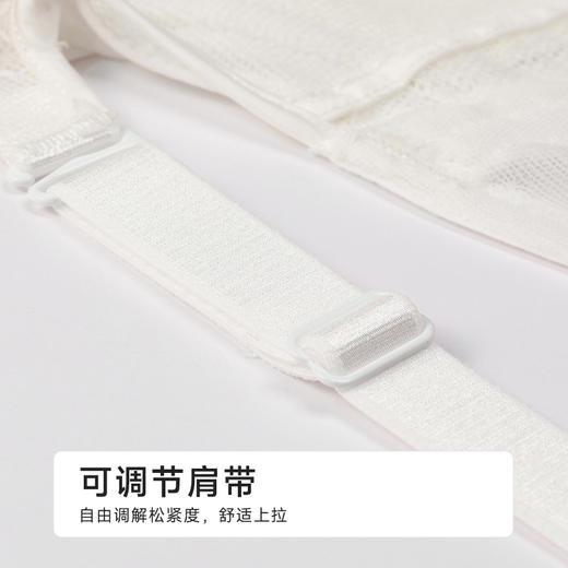 都市丽人自然舒适B杯常规内衣薄蕾丝无钢圈常规文胸LBH2M9 商品图5