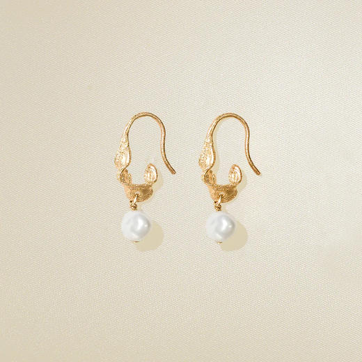 在途4周到｜Agapee-Phaedra-淡水珍珠 耳钉［法国设计师］ 商品图0