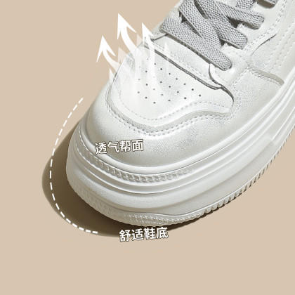 品质好货|Safiya/索菲娅2025春秋新款休闲厚底小白鞋板鞋SFD1112715 商品图1