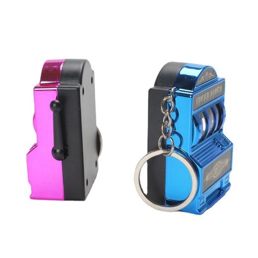 迷你水果机钥匙扣挂件转转机游戏老虎拉霸机小饰品幸运抽奖挂饰 商品图4