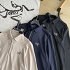 点此购买 始祖鸟男士春秋款三色Polo领顶级户外刺绣logo长袖T恤 cp 309875 商品缩略图5