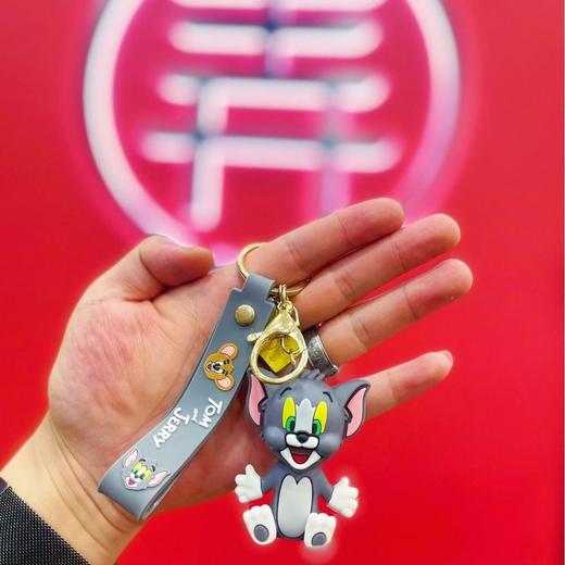 新款猫和老鼠钥匙扣跨境礼物汽车书包挂件网红爆款公仔钥匙链批发 商品图1