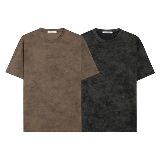 【DMH】大依优型大码男装圆领短袖T恤休闲宽松加肥加大潮流胖子上衣 商品图4