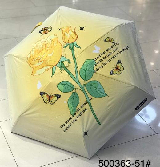 优品堂『芳华』五折黑胶遮阳伞 商品图1