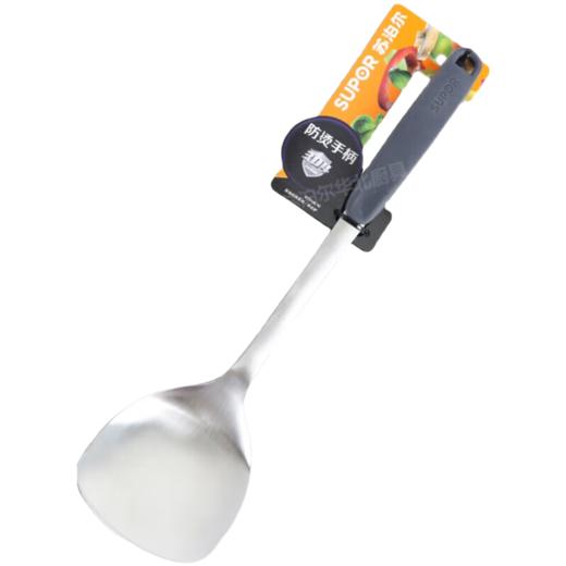 苏泊尔（SUPOR） 锅铲304不锈钢锅铲硅胶铲汤勺漏勺炒菜铲硅胶手柄防烫中式铲 中式铲KT01AL10 商品图6