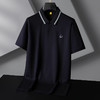 【桑蚕丝】【莫代尔】【亚麻】【DG】大依优型大码男装轻奢短袖POLO衫桑蚕丝体恤衫夏季翻领上衣运动T恤男士胖子 商品缩略图5