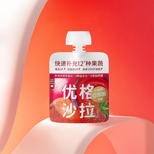 乐纯优格沙拉酸奶|12种蔬果+6种益生元+100亿活菌，0蔗糖纯净配料 商品图3