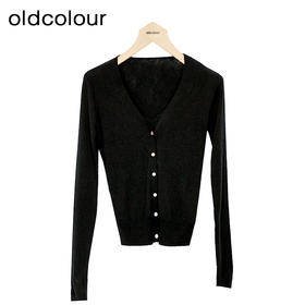 Oldcolour春季新品时尚纯色气质百搭通勤毛织套头衫P12052203