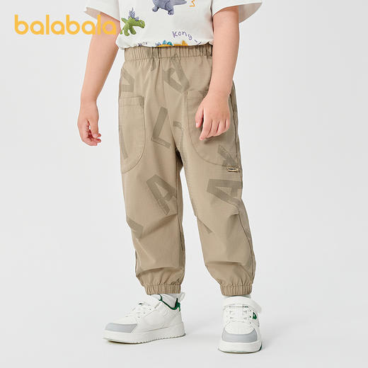 巴拉巴拉童装儿童裤子男童长裤2025新款夏装凉感抗菌防蚊裤宽松潮 商品图2