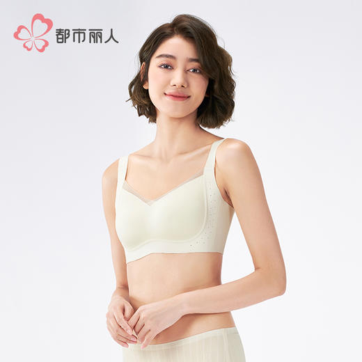 都市丽人VBRA内衣薄泳布无钢圈文胸LBH6K4 商品图2