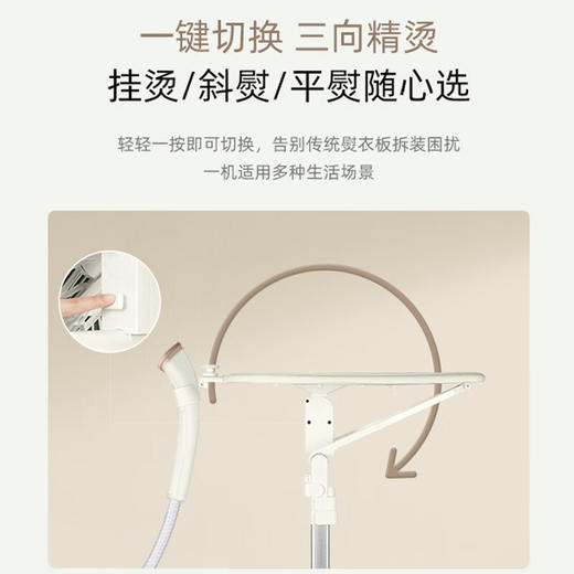 苏泊尔（SUPOR）ZMD安心系列 小型熨烫机除皱蒸汽熨斗双杆熨烫强劲蒸汽  2000瓦 40g/min大蒸汽 5档蒸汽 GU-401C 商品图2