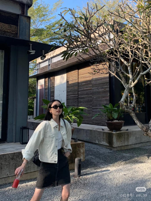 新年折扣 2502315   白色牛仔外套 弹力外套 商品图2