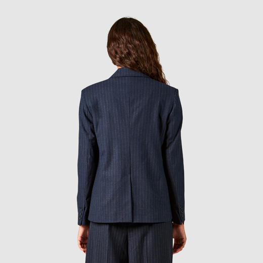 PHILIPPE MODEL 女士条纹羊毛西服上衣 蓝色 JAJD FP10 39 商品图2