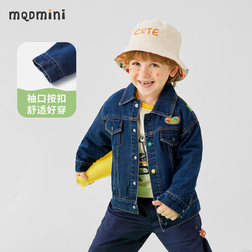 【110-140】【MQDmini】男童春秋牛仔外套挺括百搭夹克 商品图6
