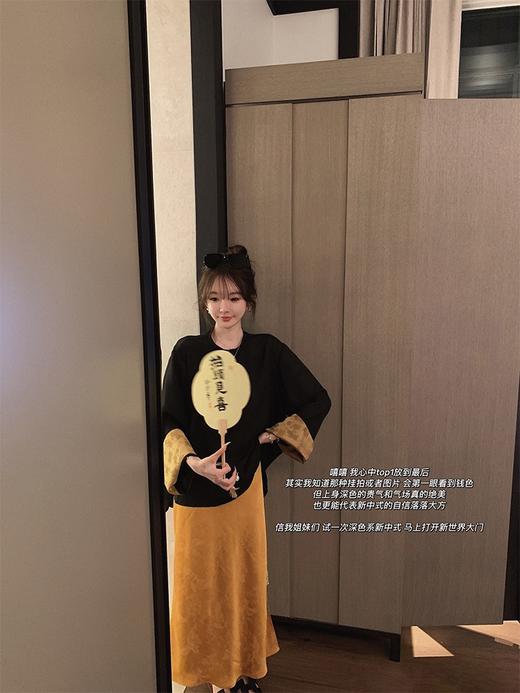 XS码 金蘑菇菇 花间令 原创国风系列/重工提花套组 新中式上衣衬衫女 商品图0